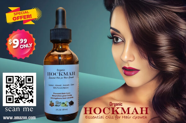 Organic Hockmah Scalp & Hair Strengthening Oil for All Hair Types, 2 ounces - Image 6