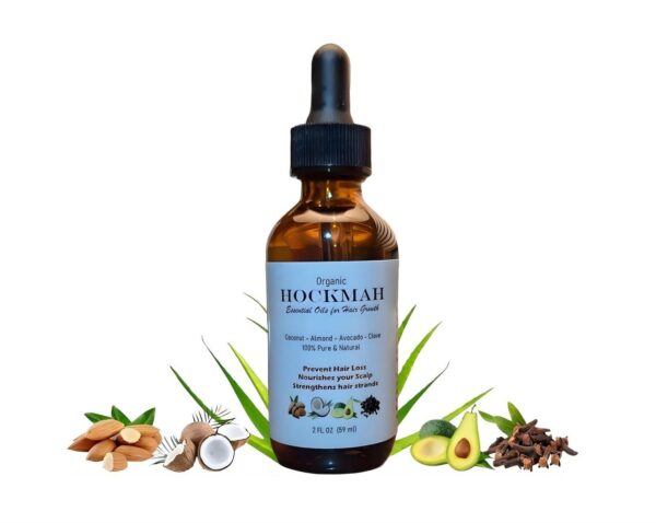 Organic Hockmah Scalp & Hair Strengthening Oil for All Hair Types, 2 ounces