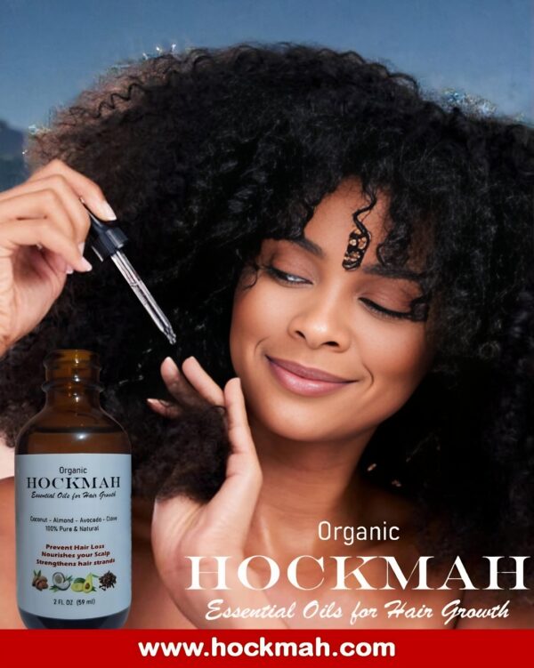 Organic Hockmah Scalp & Hair Strengthening Oil for All Hair Types, 2 ounces - Image 2