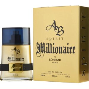 AB SPIRIT MILLIONAIRE COLOGNE BY LOMANI EAU DE TOILETTE SPRAY 3.3 OZ - MEN